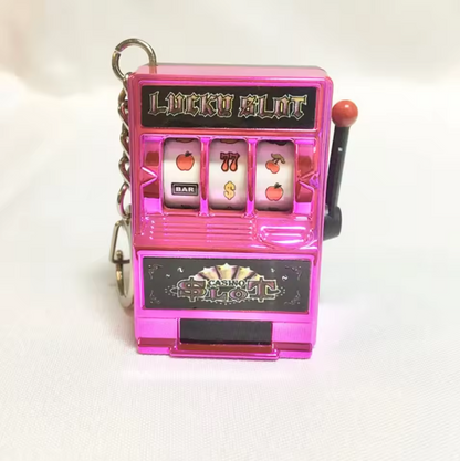 Mini Slot Machine Keychain