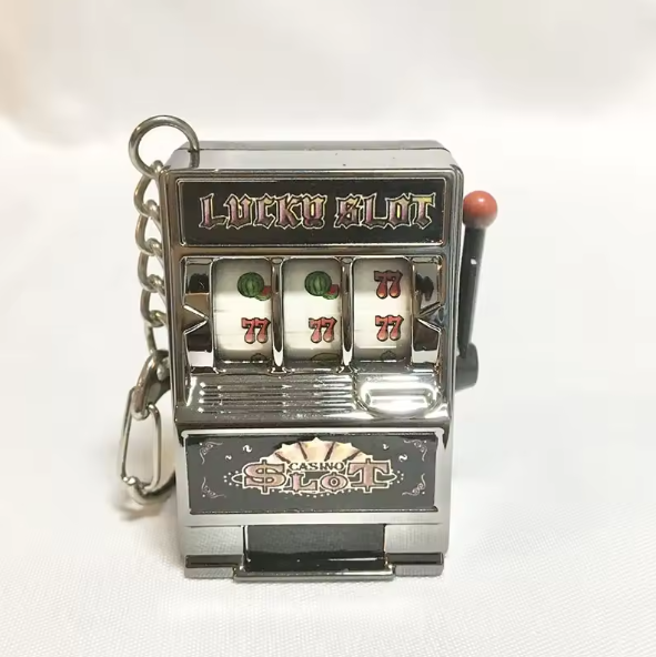 Mini Slot Machine Keychain