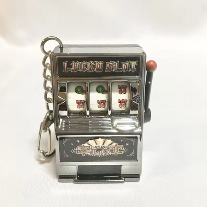 Mini Slot Machine Keychain