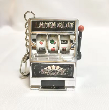 Mini Slot Machine Keychain