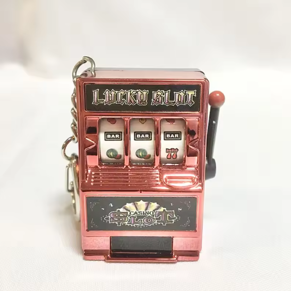Mini Slot Machine Keychain